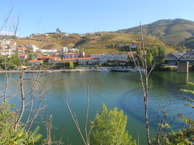 View of hotel and Pinhão.
